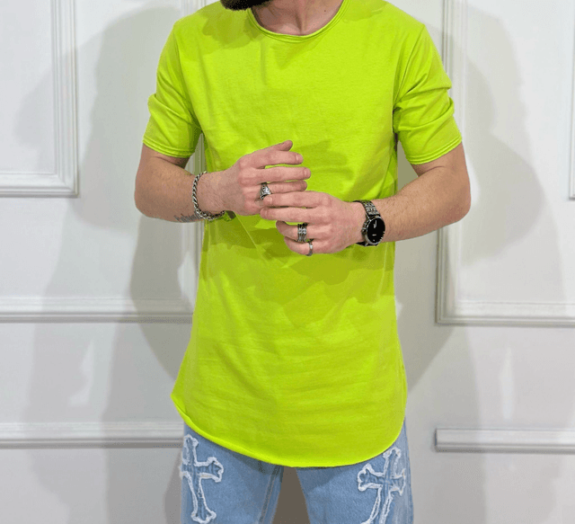 T-SHIRT TINTA UNITA AD-002 CURVED HEM